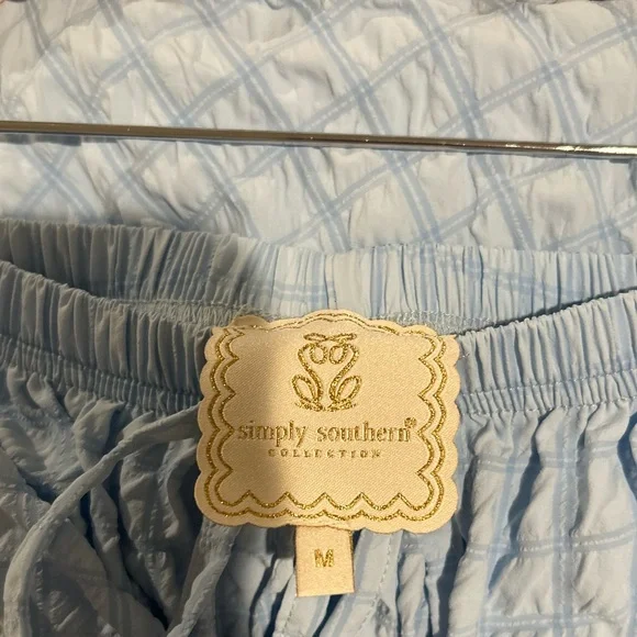 2PC Set Simply Southern Light Blue Pajamas - Picture 5 of 5